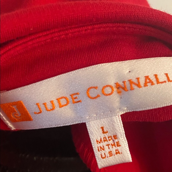 Jude Connally red stretchy dress excellent pre owned large - Picture 5 of 6
